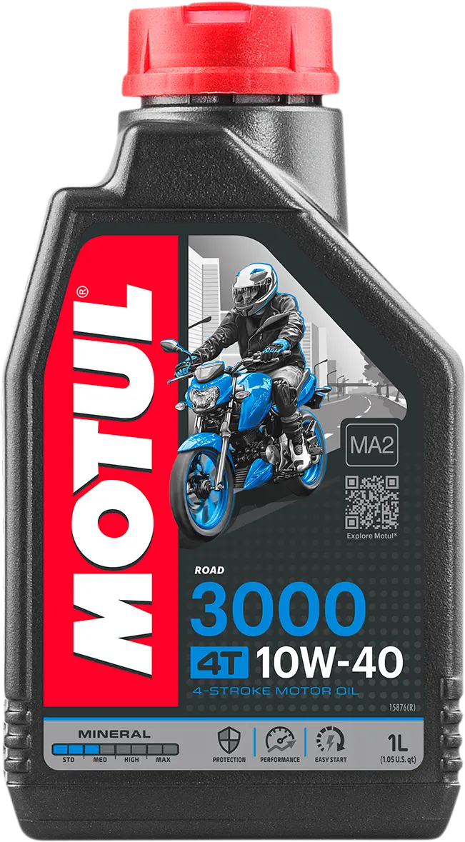 3000 Mineral 4T Engine Oil - 10W-40 - 1L (Each)-Mot30 -  Pu 1