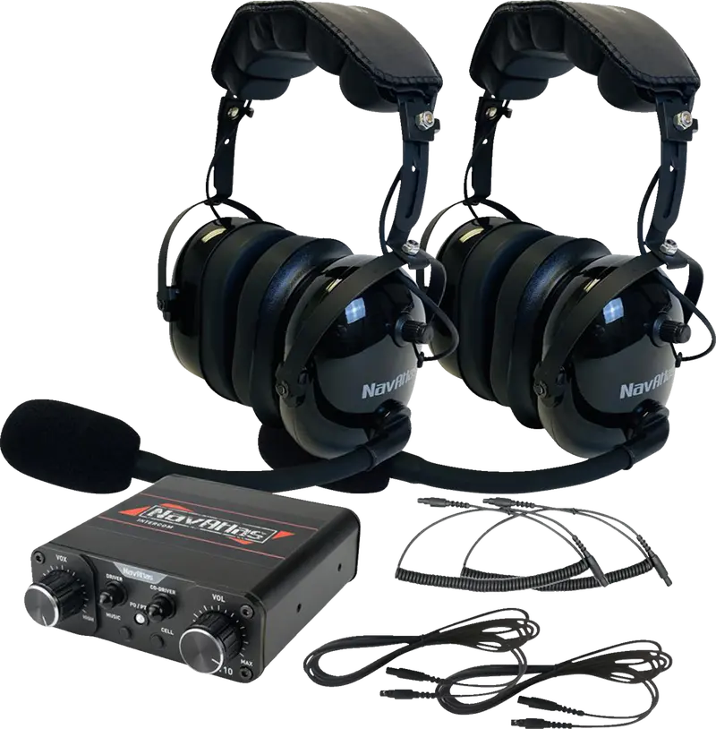Intercom/Headset Kit - 2-Seat - Black (Kit)-44020978 1