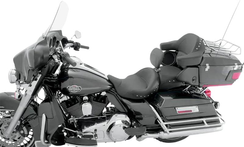 Super Touring Seat - Chrome Studded - Driver's Backrest (Each)-08010566 1