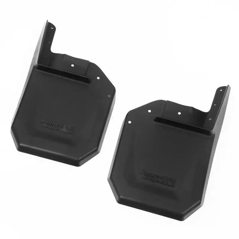 Rugged Ridge 11642.11 Front Splash Guard Kit – Durable Black Trim 1